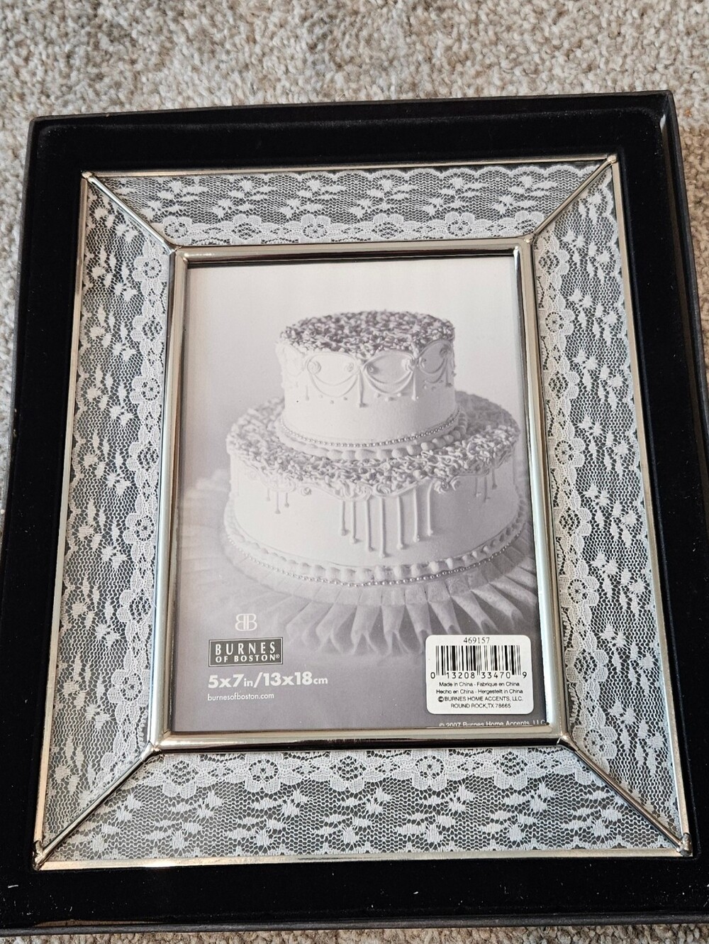 White Lace Photo Frame Burnes Of Boston 5x7